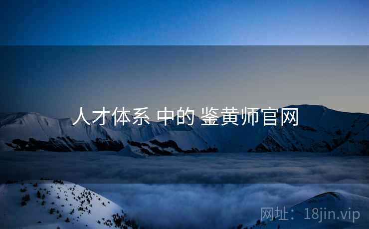 人才体系 中的 鉴黄师官网 人才体系 中的 鉴黄师官网