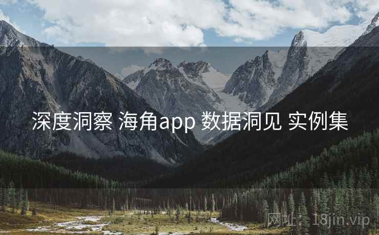 深度洞察 海角app 数据洞见 实例集
