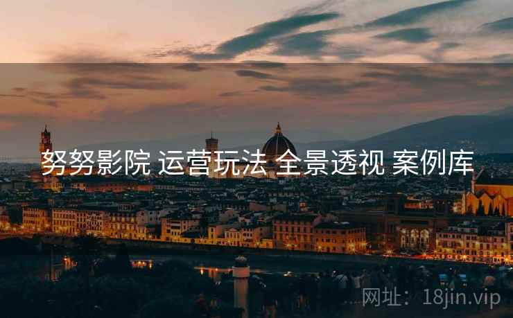 努努影院 运营玩法 全景透视 案例库 努努影院 运营玩法 全景透视 案例库