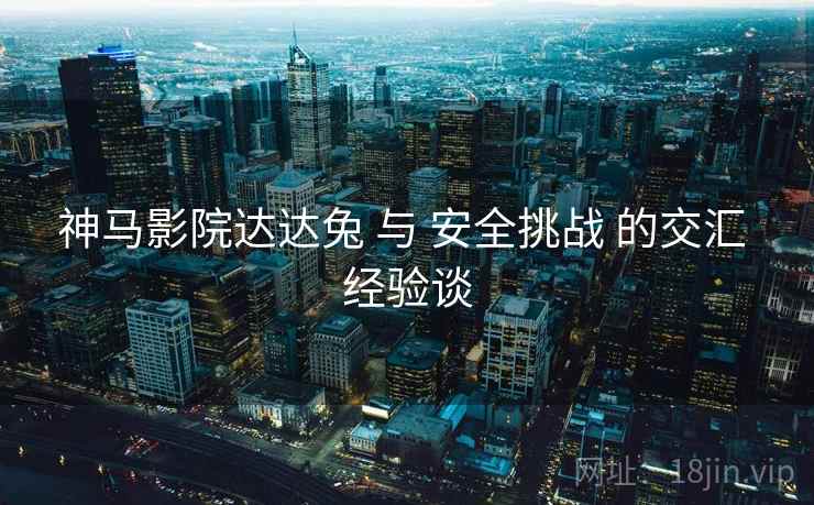 神马影院达达兔 与 安全挑战 的交汇 经验谈 神马影院达达兔 与 安全挑战 的交汇 经验谈