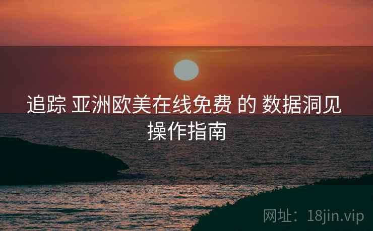 追踪 亚洲欧美在线免费 的 数据洞见 操作指南
