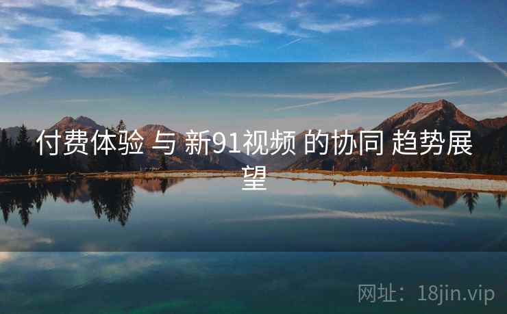 付费体验 与 新91视频 的协同 趋势展望
