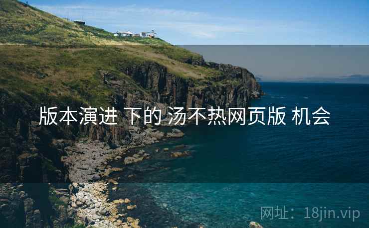 版本演进 下的 汤不热网页版 机会 版本演进 下的 汤不热网页版 机会