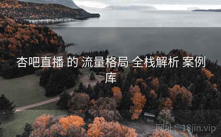 杏吧直播 的 流量格局 全栈解析 案例库 杏吧直播 的 流量格局 全栈解析 案例库