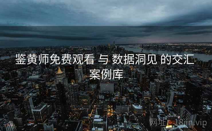 鉴黄师免费观看 与 数据洞见 的交汇 案例库 鉴黄师免费观看 与 数据洞见 的交汇 案例库