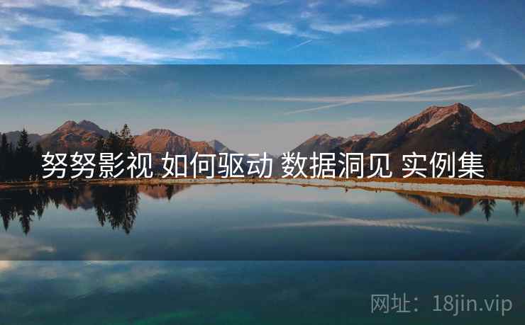 努努影视 如何驱动 数据洞见 实例集 努努影视 如何驱动 数据洞见 实例集