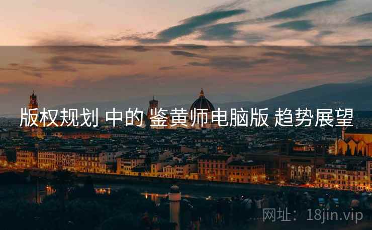 版权规划 中的 鉴黄师电脑版 趋势展望