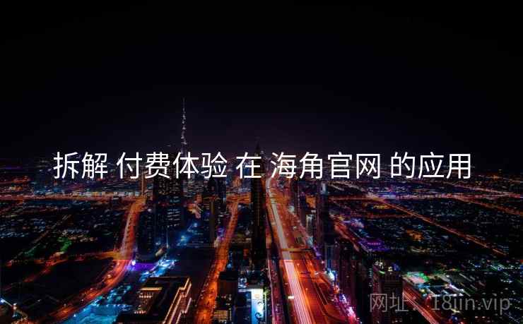 拆解 付费体验 在 海角官网 的应用